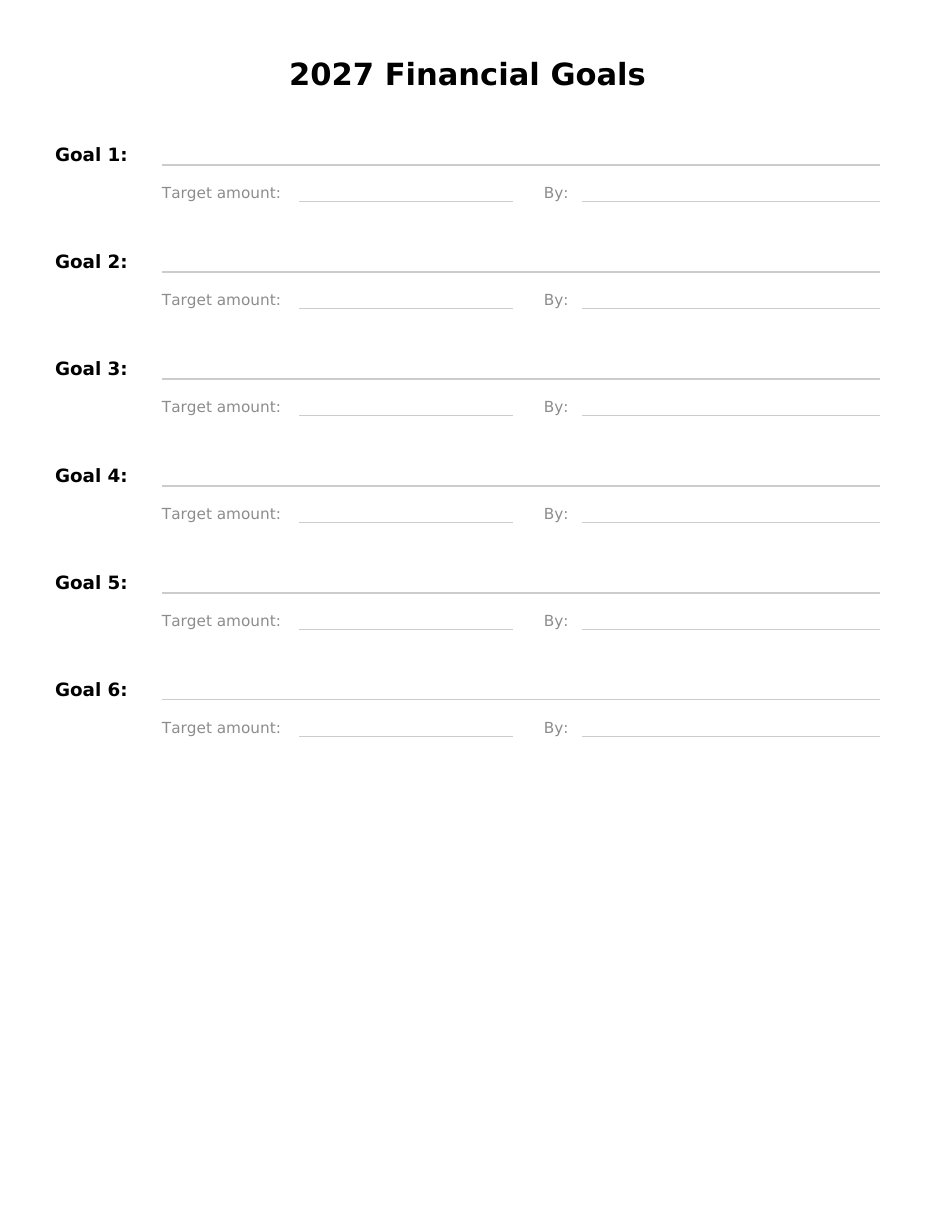 Budget Planner 2027 page preview