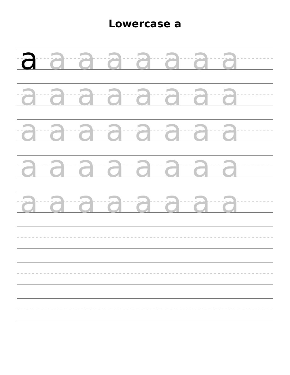 Handwriting Practice page preview