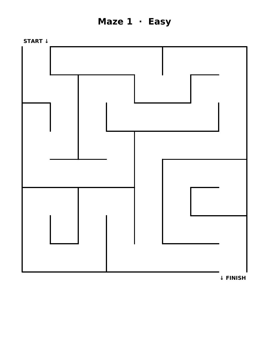 Mazes for Kids page preview