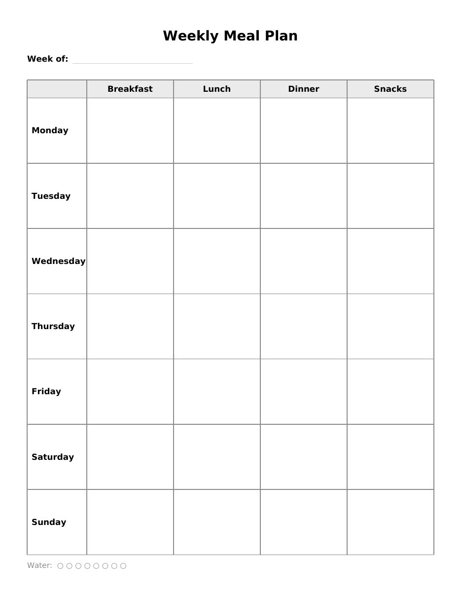 Meal Planner page preview